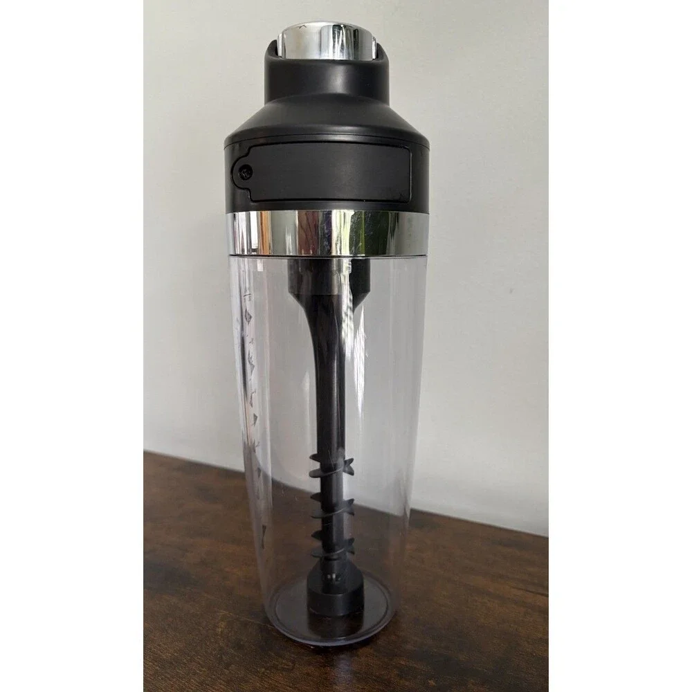 Brookstone Cocktail Master Automatic Drink Mixer and Pourer Holds 21 oz Battery